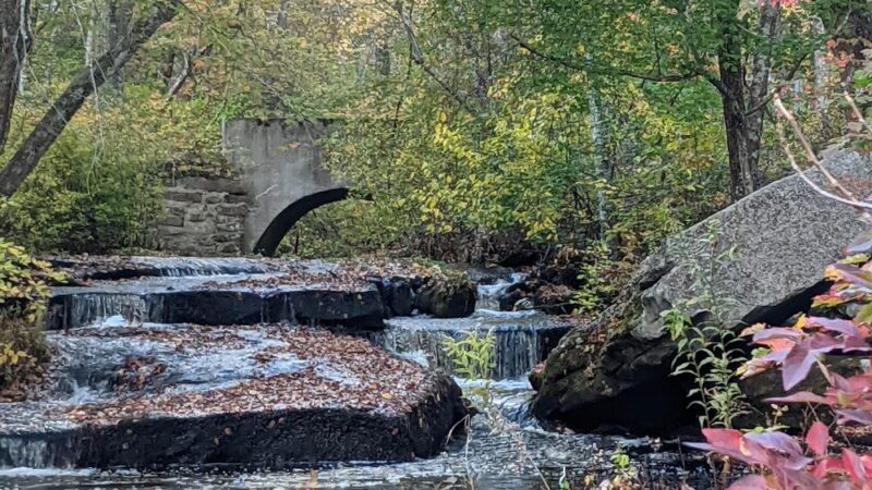 Stepstone Falls Waterfall and Hiking Paths - Part of Arcadia Management Area - West Greenwich, RI