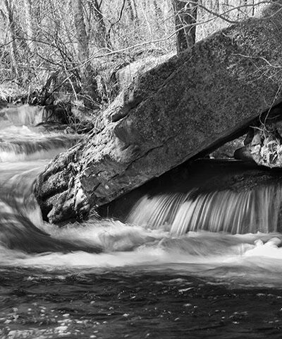 Stepstone Falls Waterfall and Hiking Paths - Part of Arcadia Management Area - West Greenwich, RI