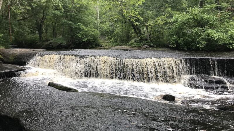 Stepstone Falls Waterfall and Hiking Paths - Part of Arcadia Management Area - West Greenwich, RI
