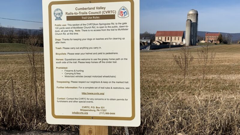 Cumberland Valley Rail Trail - Springview Rd Trailhead - West Pennsboro Township, PA