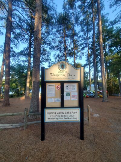 Spring Valley Lake Park - Whispering Pines, NC