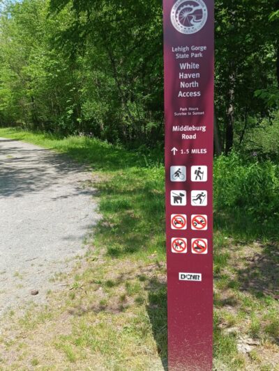 D&L Trail White Haven North Trailhead - White Haven, PA