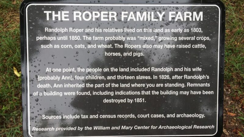 Roper Homestead Park - Williamsburg, VA
