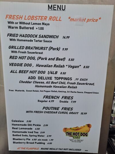 The Hotdog Cart - Winter Harbor, ME