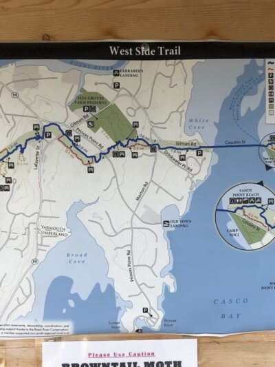 West Side Trail trailhead - Yarmouth, ME