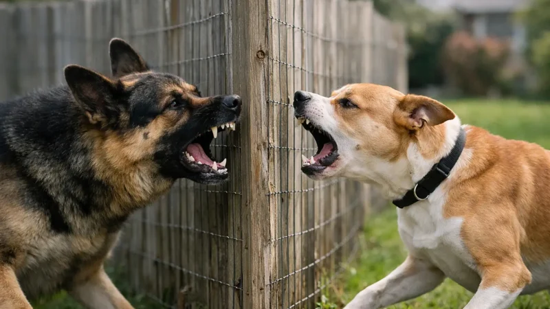 How to Stop Fence Fighting in Dogs
