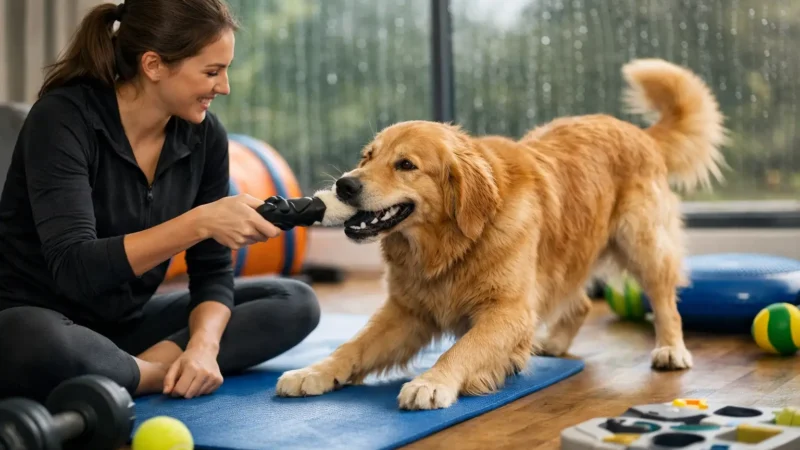 9 Rainy Day Exercise for Dogs That Actually Work