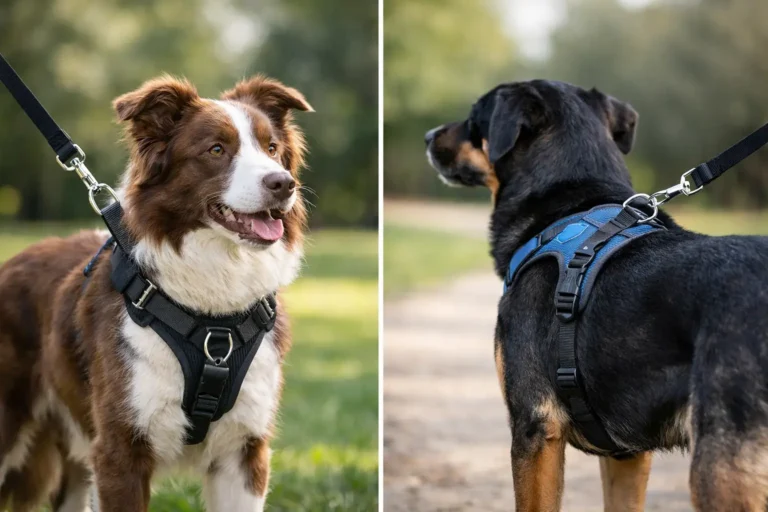Front Clip vs Back Clip Harness